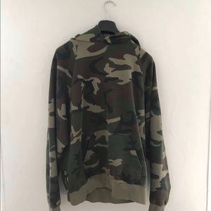 Fear of god camo hoodie